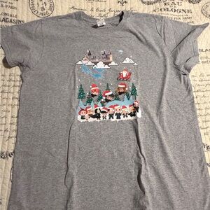 Harry Potter chibi Christmas T-Shirt with Cartoon Characters